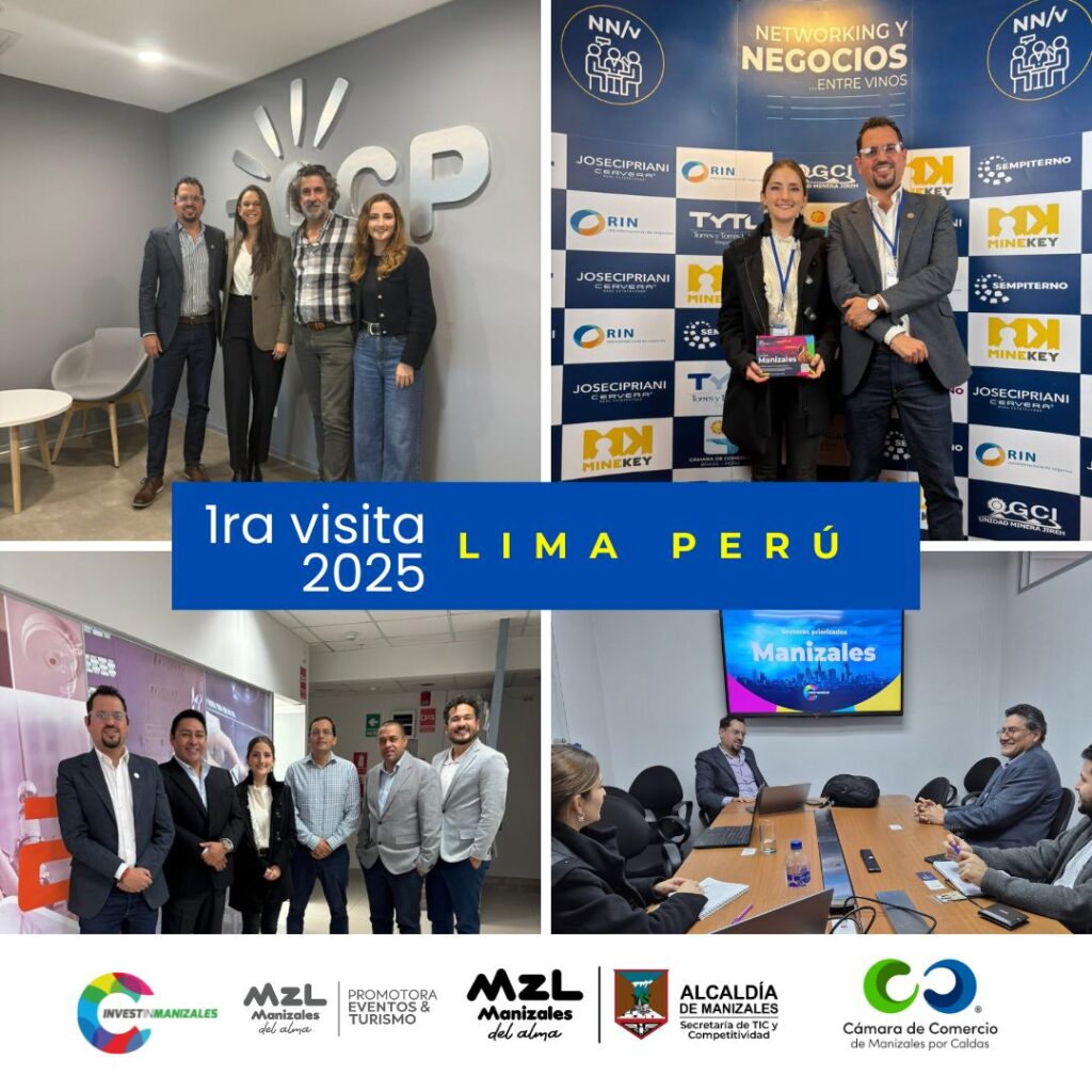 Visita Manizales Perú, reunión con gremios de tecnología y agroindustria, en alianza Manizales Perú
